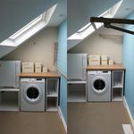 Attic laundry from RJV Designs